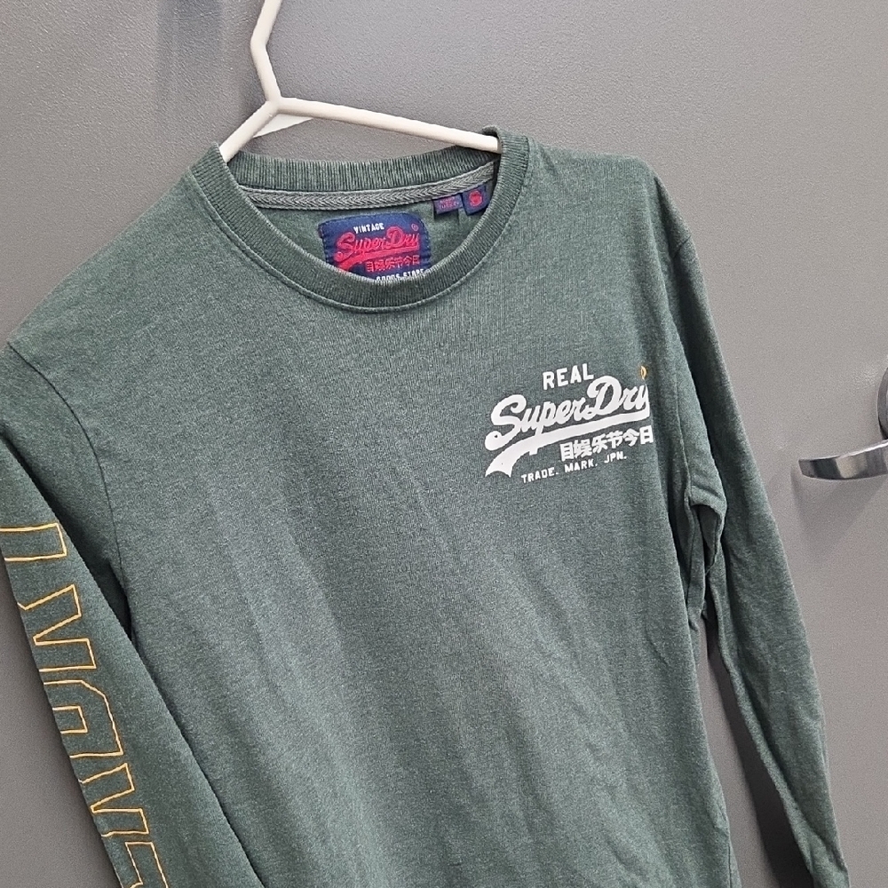 Superdry Forest Green Long Sleeve Tee
